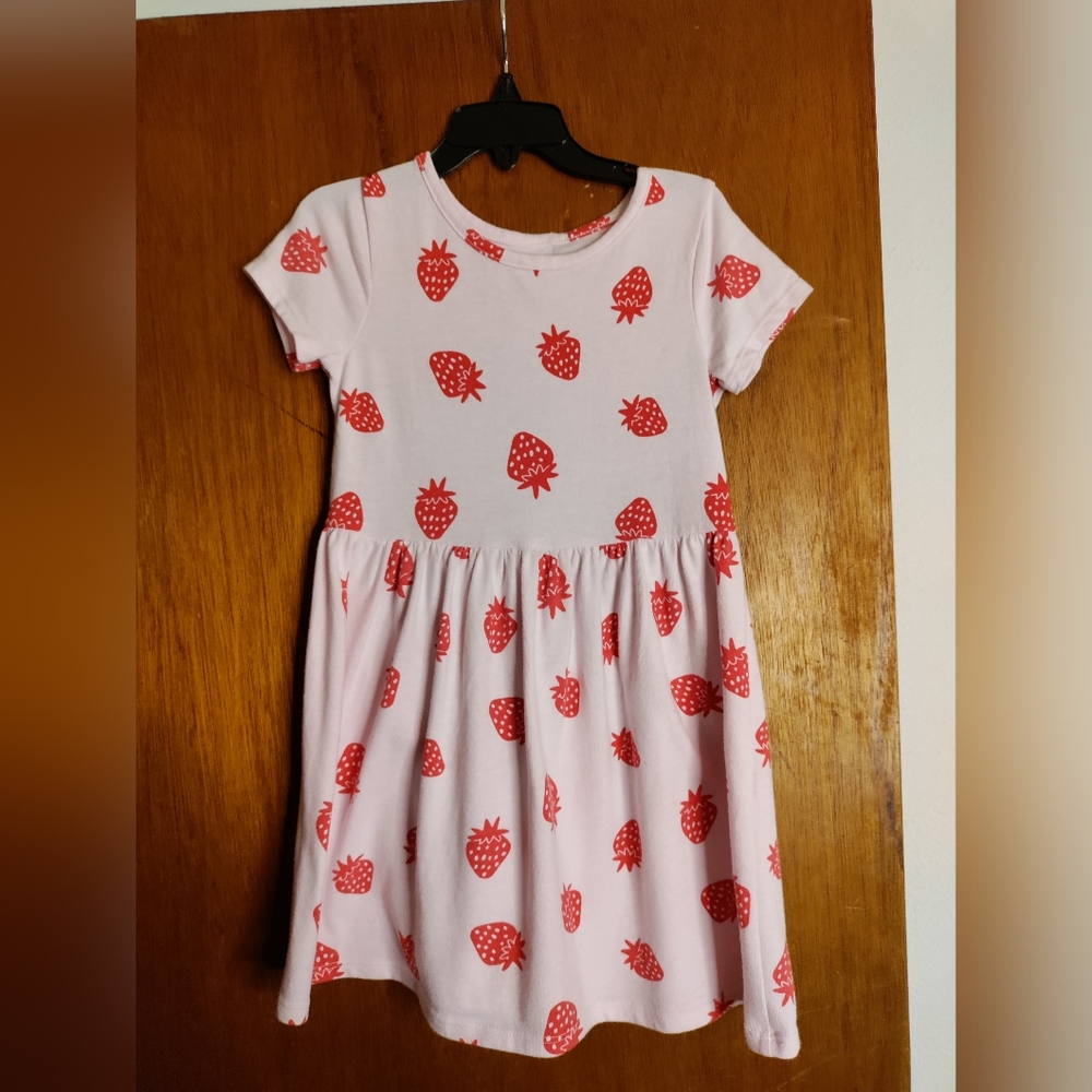 Cat & Jack Pink Sundress with Red Accents